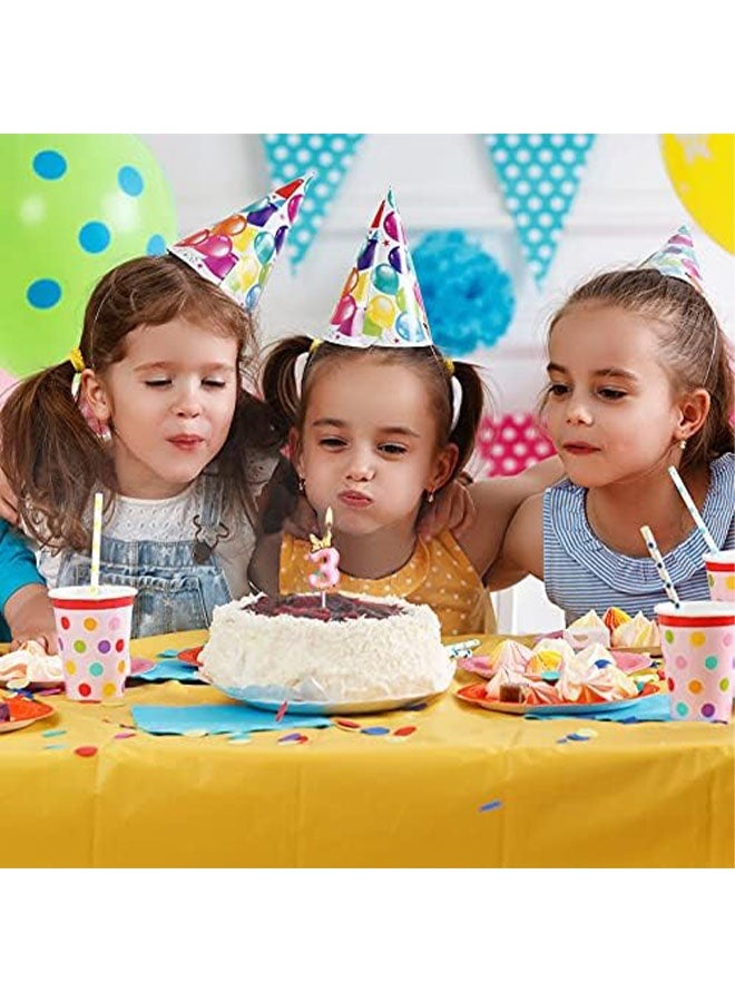 شمعة رقمية وردية من 0-9 لفتاة عيد الميلاد، لتزيين كعكة عيد الميلاد واحتفالات اليوميات والمناسبات وملحقات الحفلات (10 قطع) - Image 4